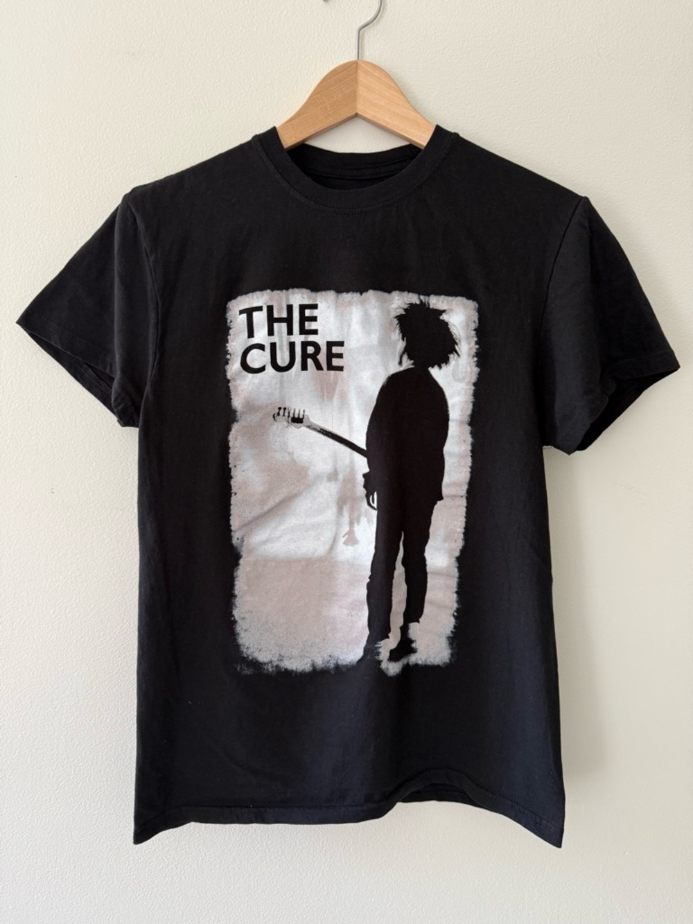 The Cure Boys Don’t Cry Rock Band Black Graphic T-Shirt Robert Smith Unisex Sz S